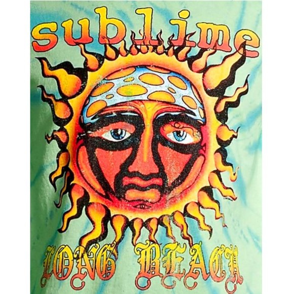 Sublime Long Beach Logo Tie Dye ska punk rock Official T-Shirt XL NWT - Picture 2 of 5